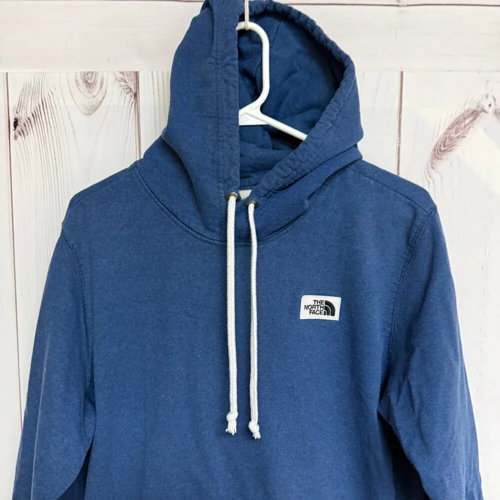 The North Face Men’s Heritage Patch‎ Hoodie Medium Blue EUC